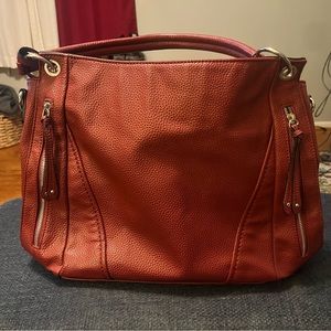 Black Rivet Leather Purse